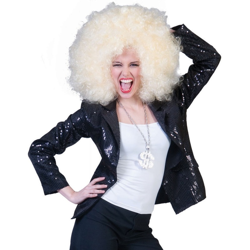 Black disco funk ladies jacket 36-38