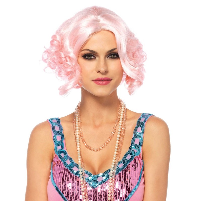 Bob wig in pink