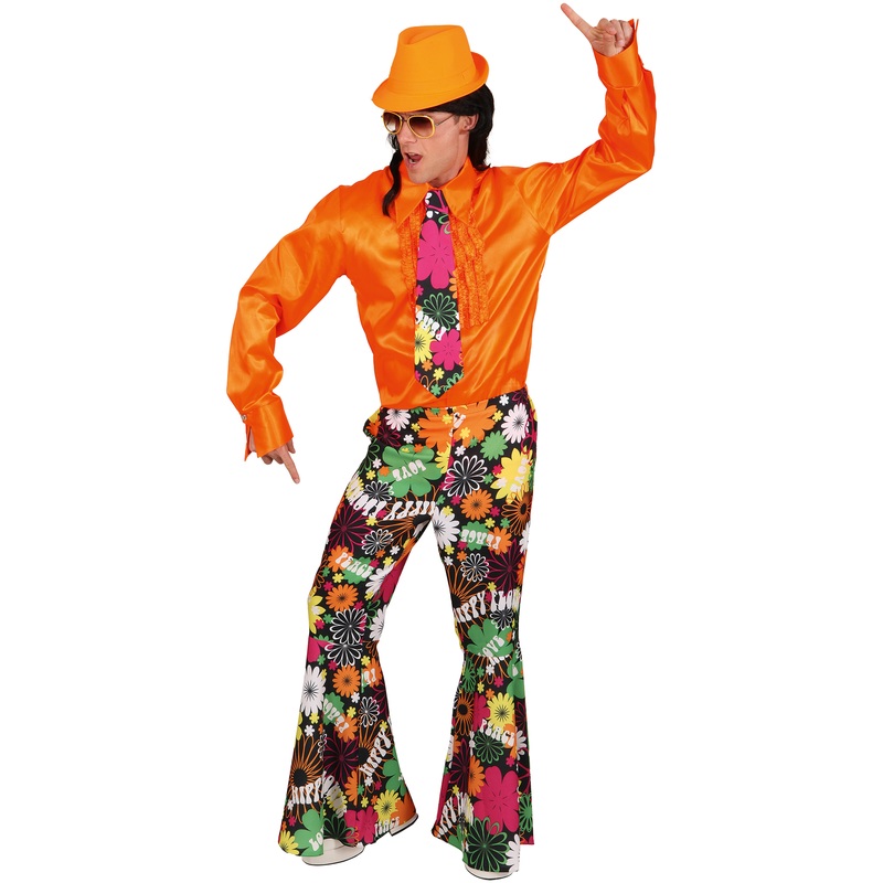 Brightly colored men's flared pants 48-50