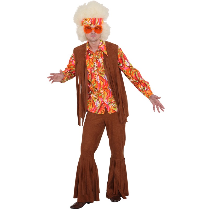 Brown hippie flared pants Kai 48-50