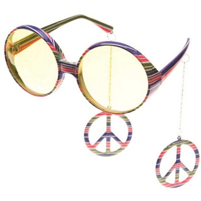 Colorful freedom glasses with earrings