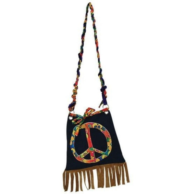 Colorful Peace Hippie Bag