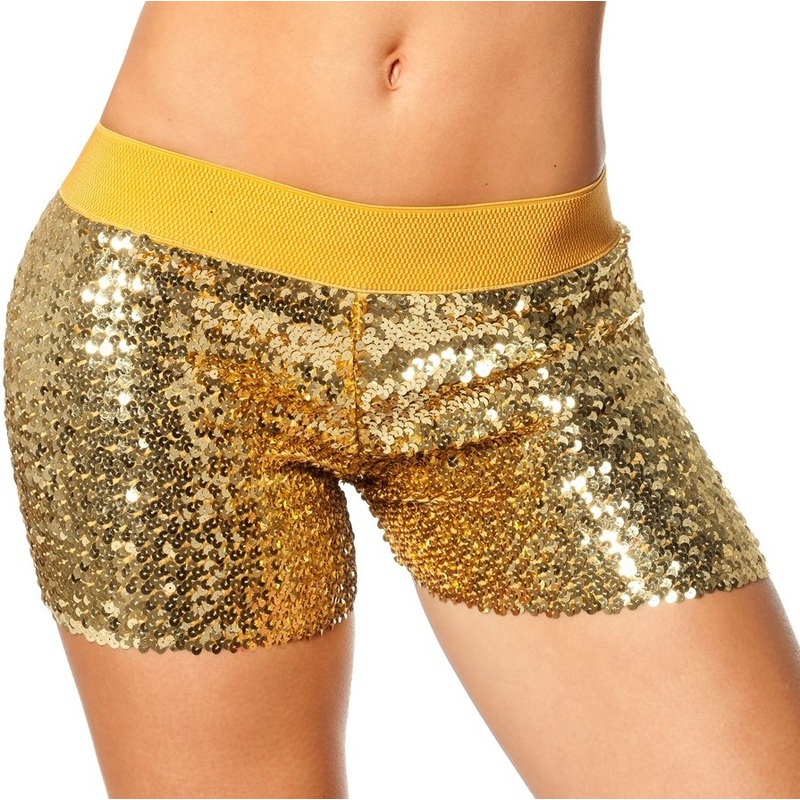 Disco Fever sequin hotpans gold 38