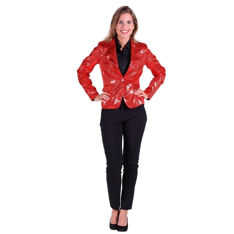 Glamor sequin party blazer red 36