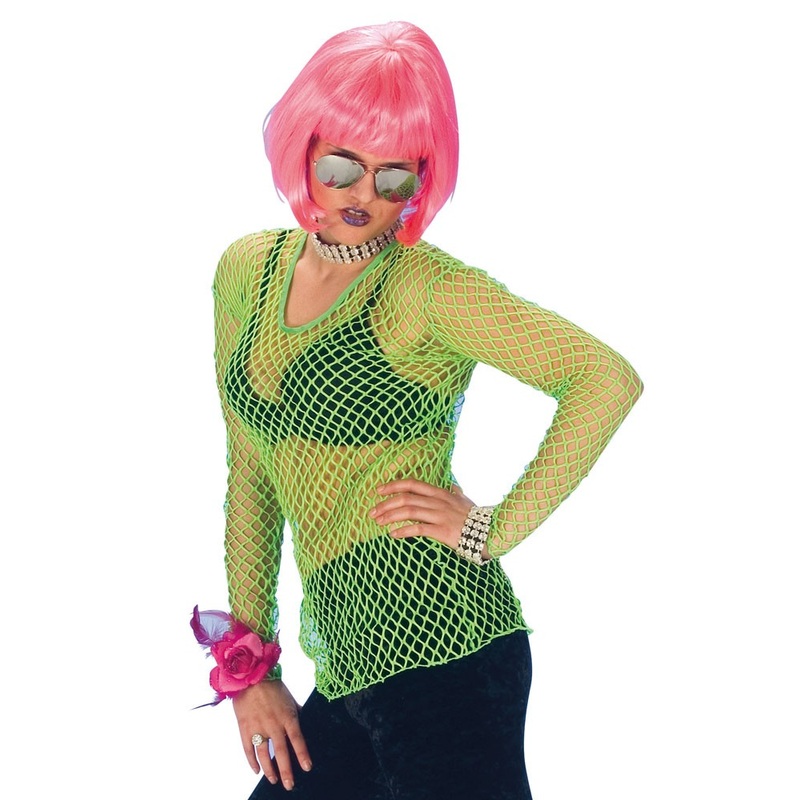 Mesh shirt neon green