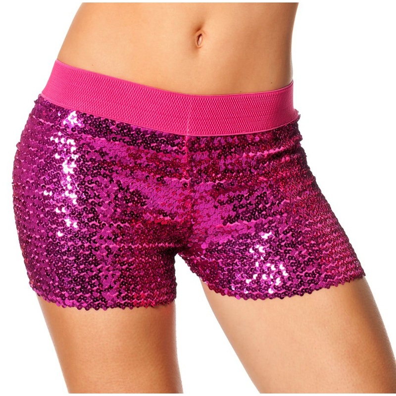 Pink party sequin hot pants 38