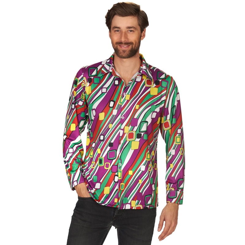 Retro hippie men's shirt 46-48