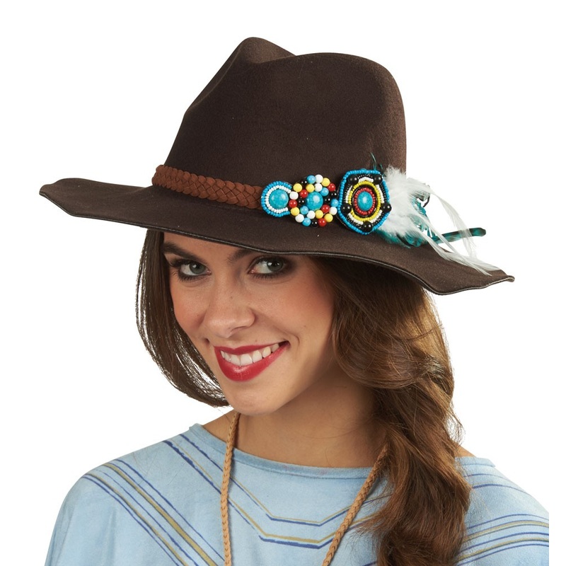Sweet hippie floppy hat with pearls