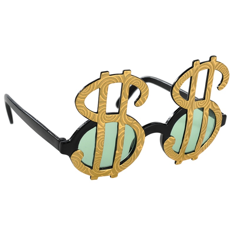 Wannabe Millionaire Glasses With Dollar Sign