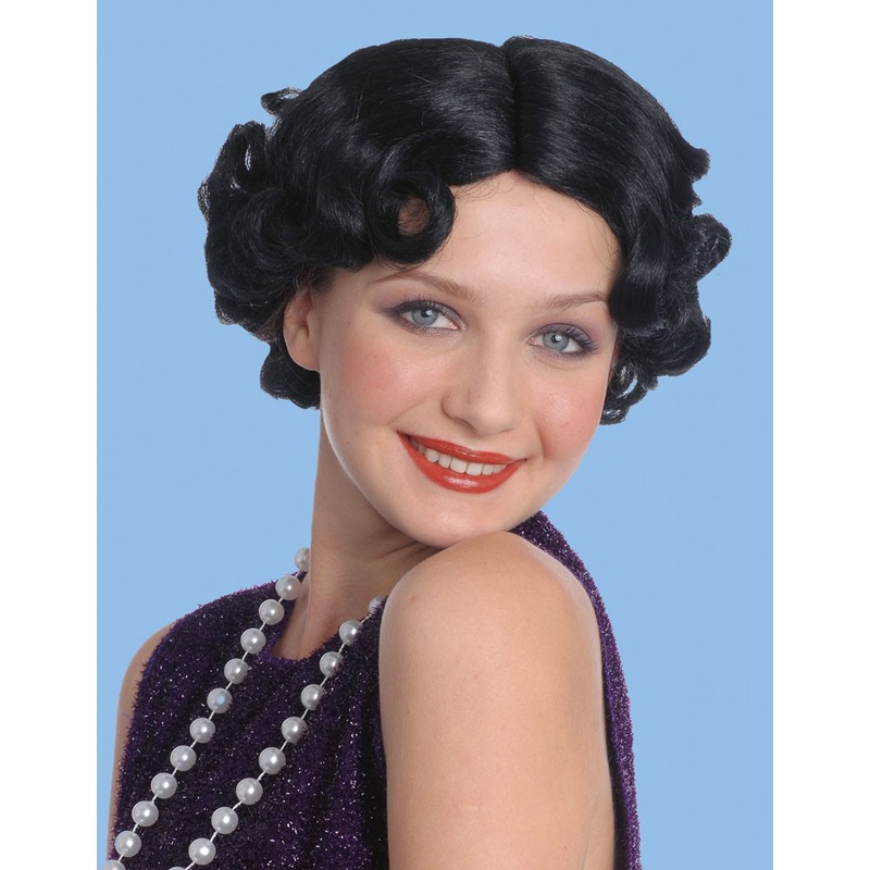 1920s Charleston wig black