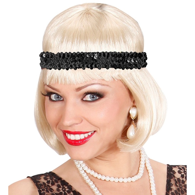 Black 20s headband Joy