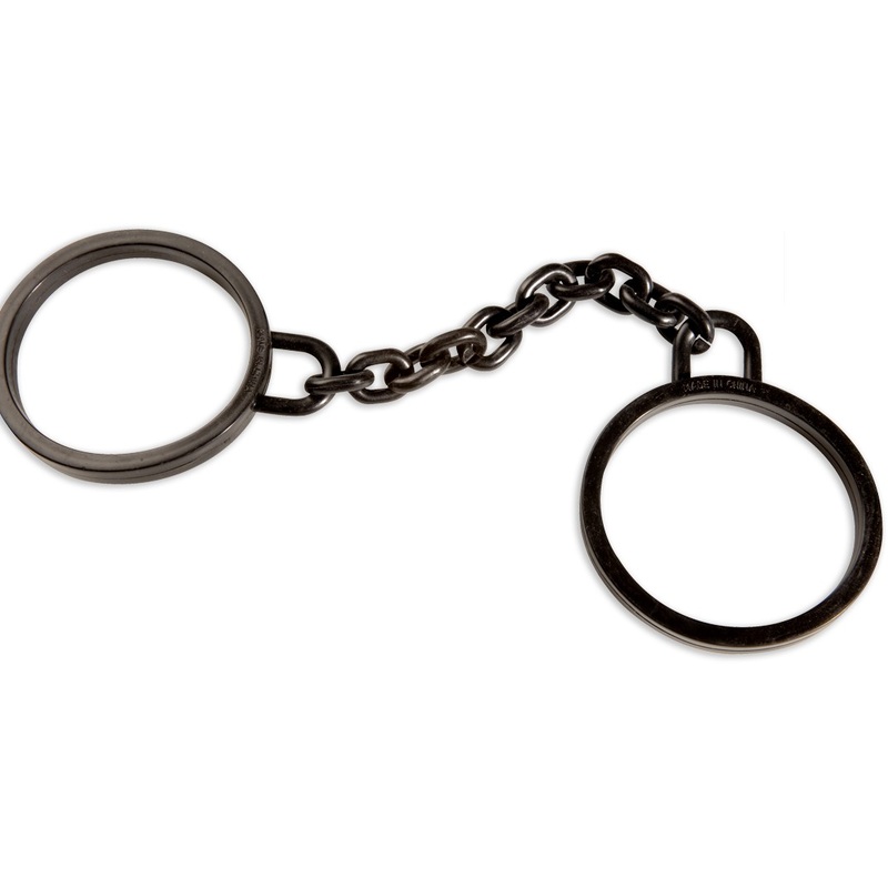 Black Captiono rubber handcuffs