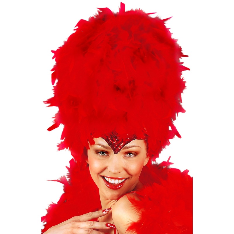Brasilia red feather headdress
