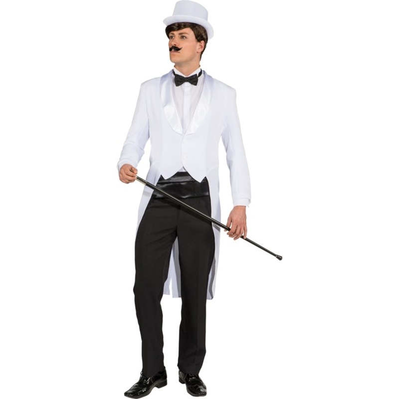 Classic tailcoat for men white 48-50