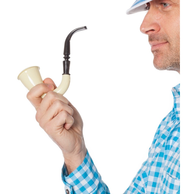Cream-colored pipe in the 20s style
