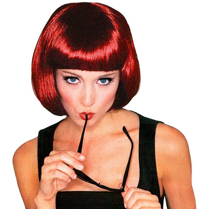 Ladies page wig red