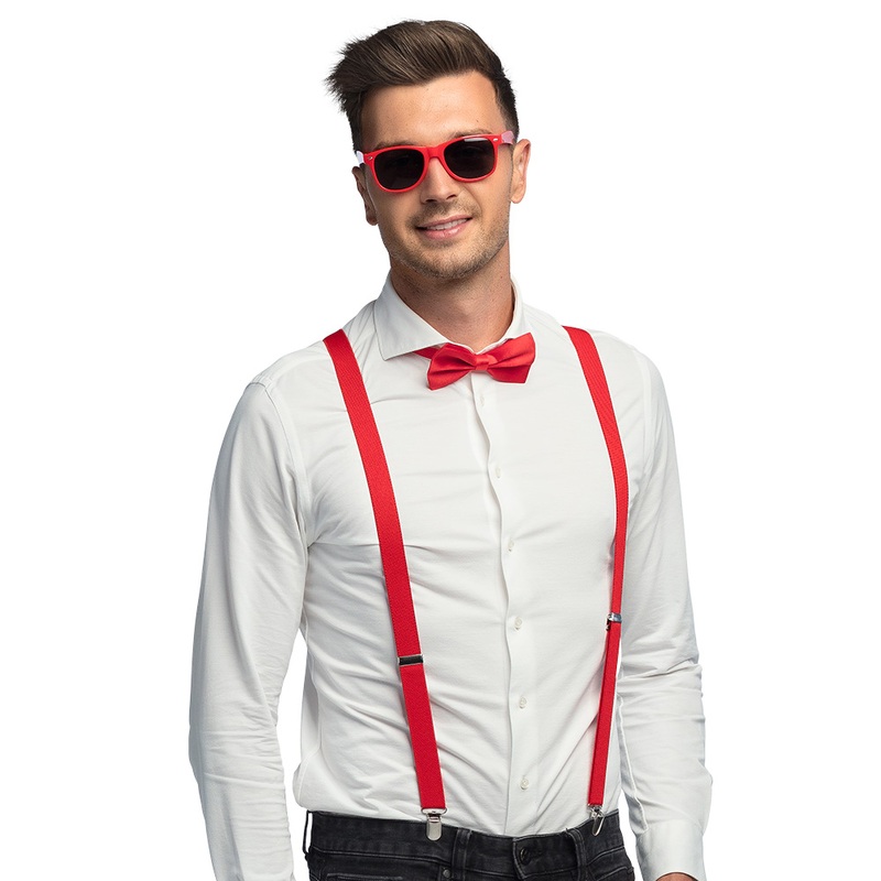 Party set 3 pieces red