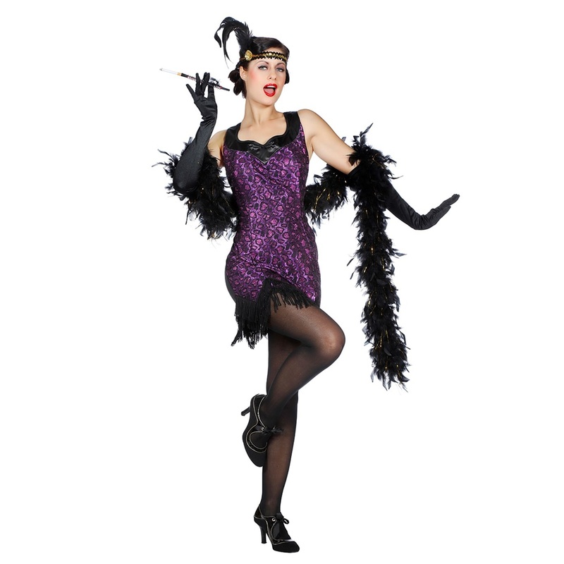 Purple Flapper Anna ladies costume 34