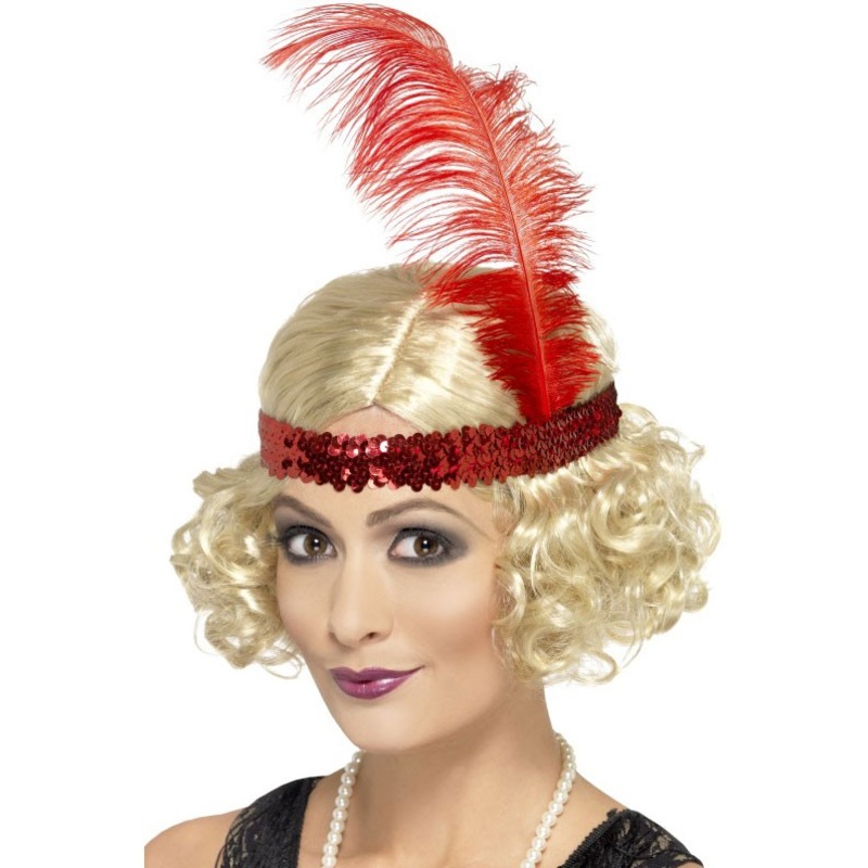 Red sequin headband