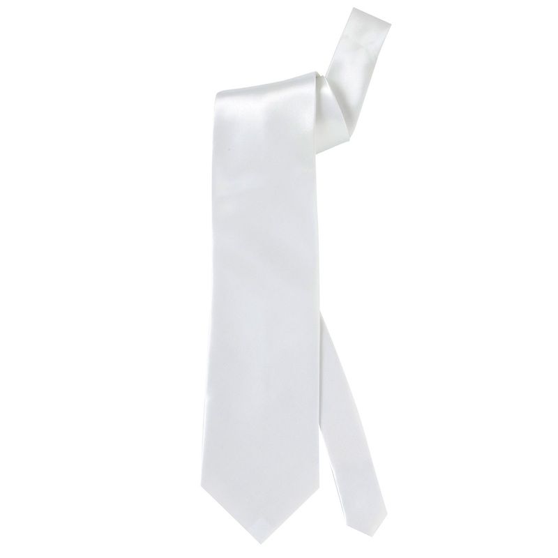 White satin tie