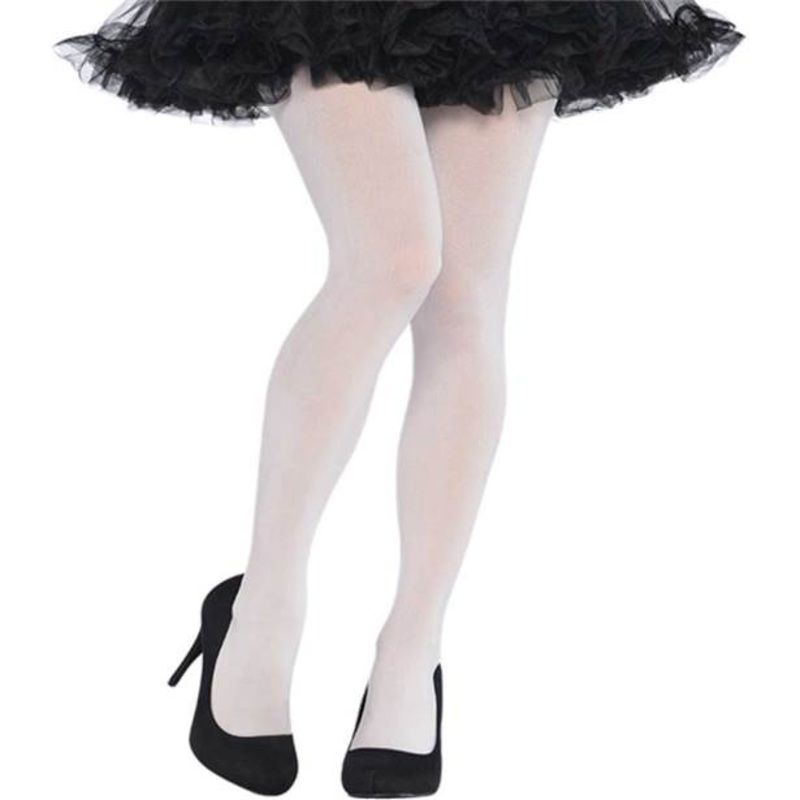 Classic white tights one size