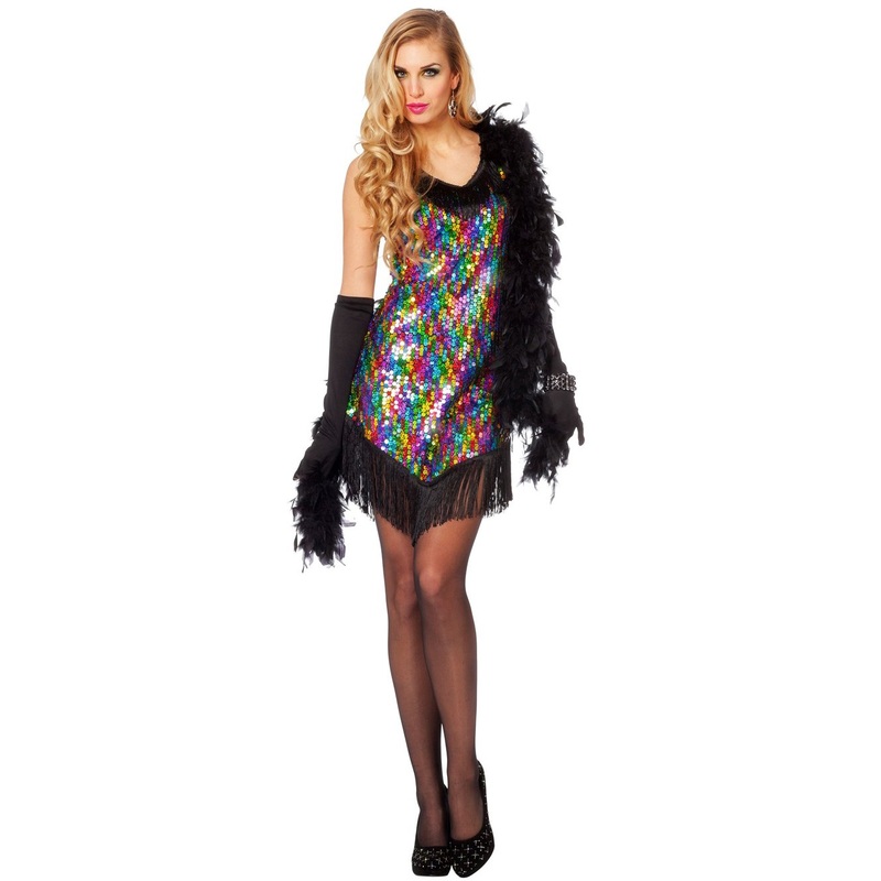 Colorful sequin dress in the Charleston look 38