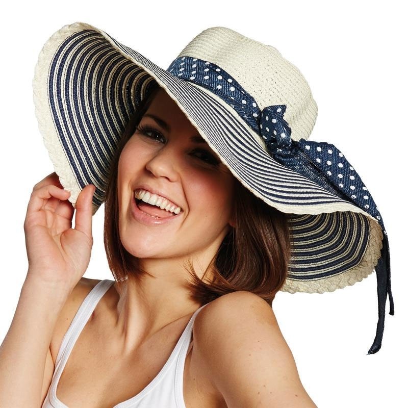 Elegant Florentine straw hat for women