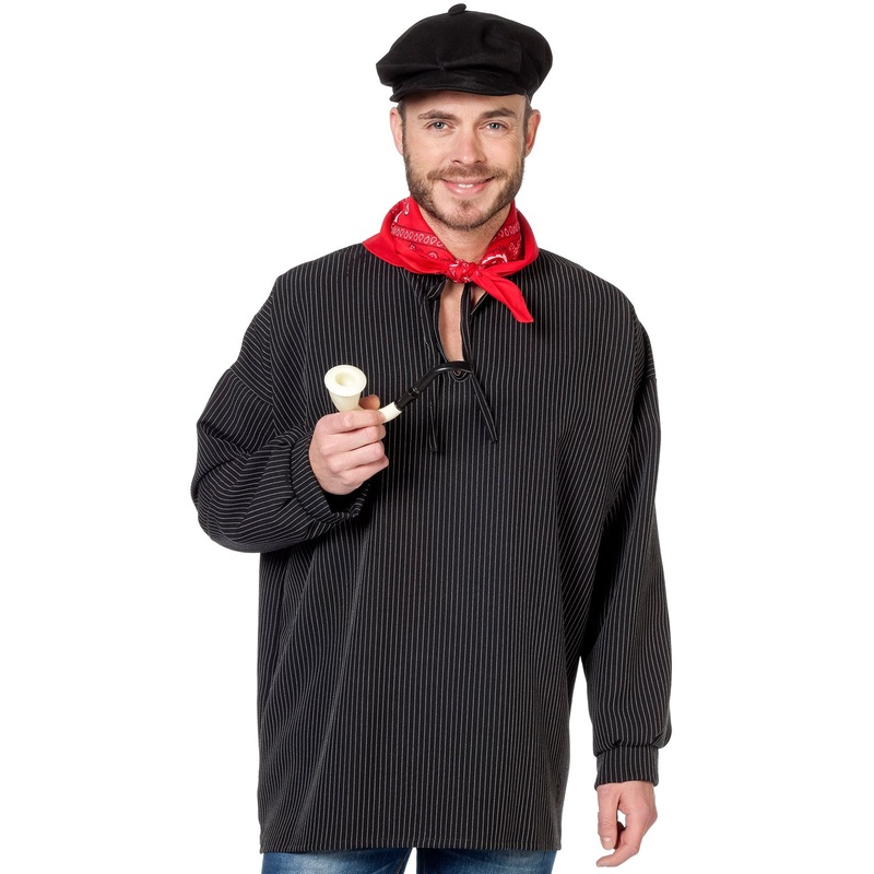Farmer Johannes Stripes Shirt Black XS