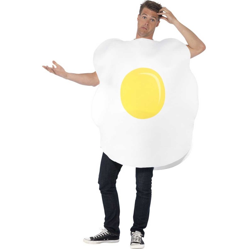 Fried egg costume for adults