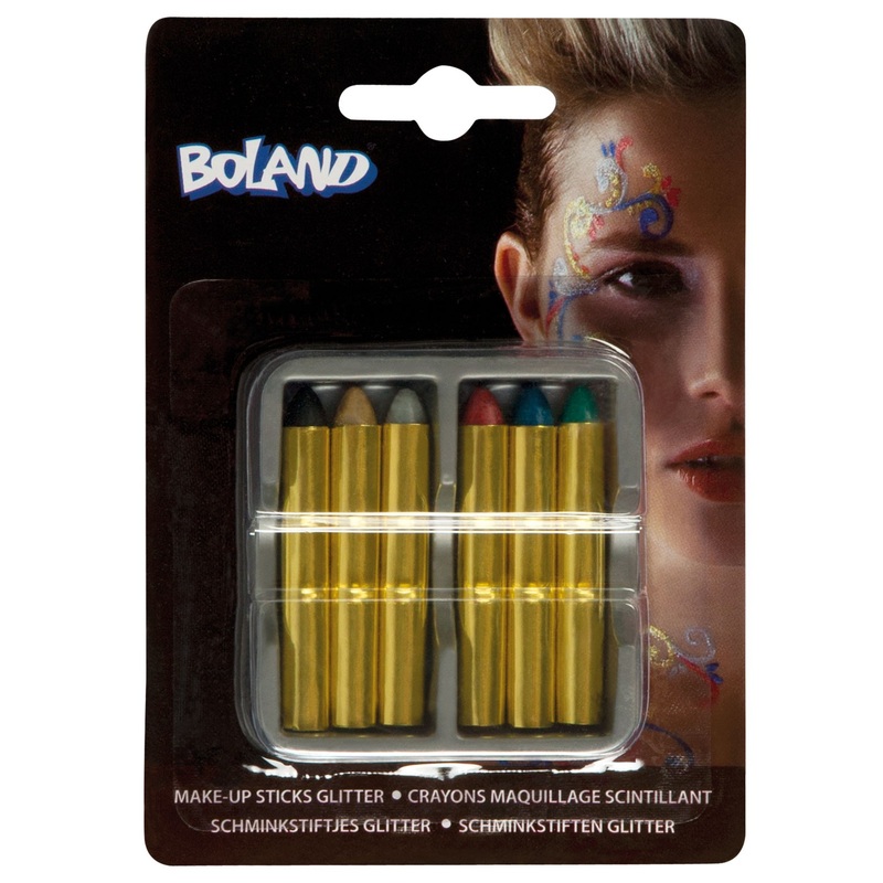 Glitter makeup pencils