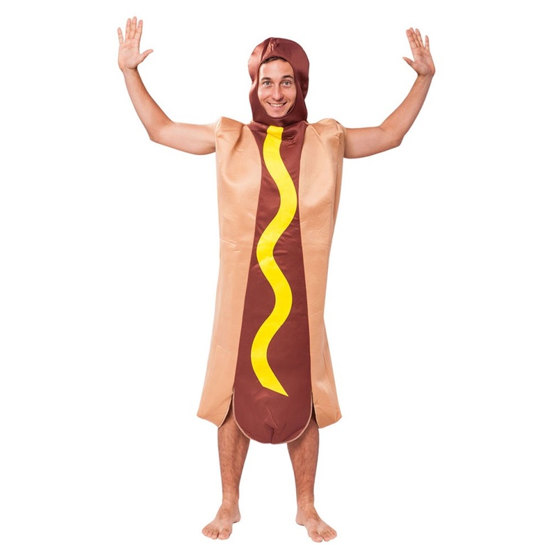 Hot hot dog mens costume