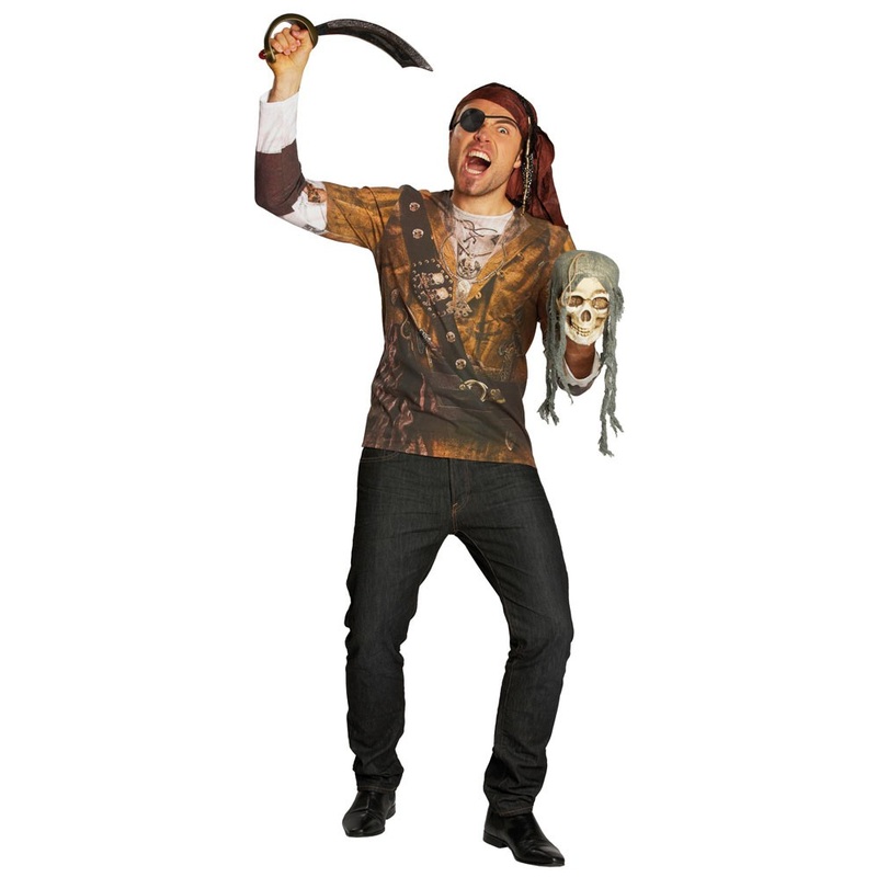 Pirate shirt hoodie photo-realistic S