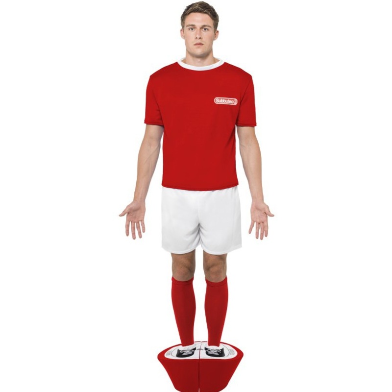Red foosball figure men's costume M
