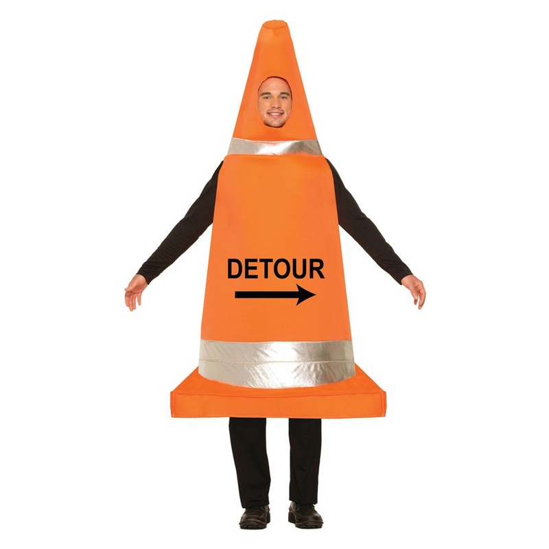 Road traffic cone costume
