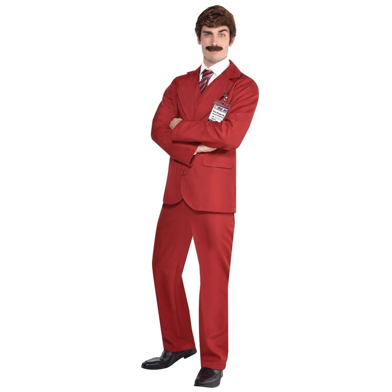 Ron Burgundy Anchorman Costume Men's M