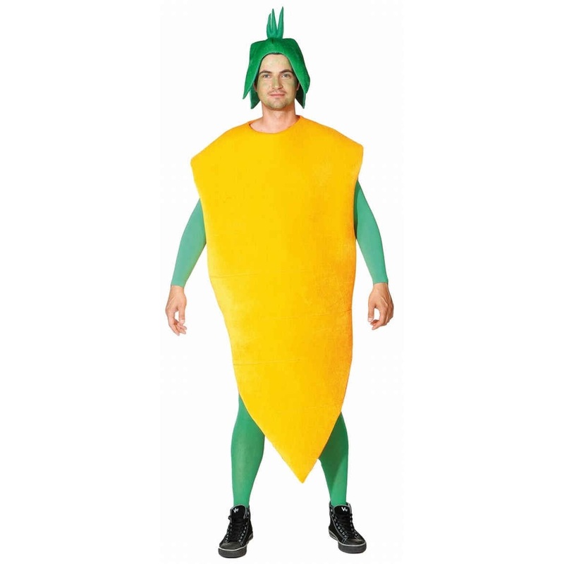 Yellow pointed pepper men's costume