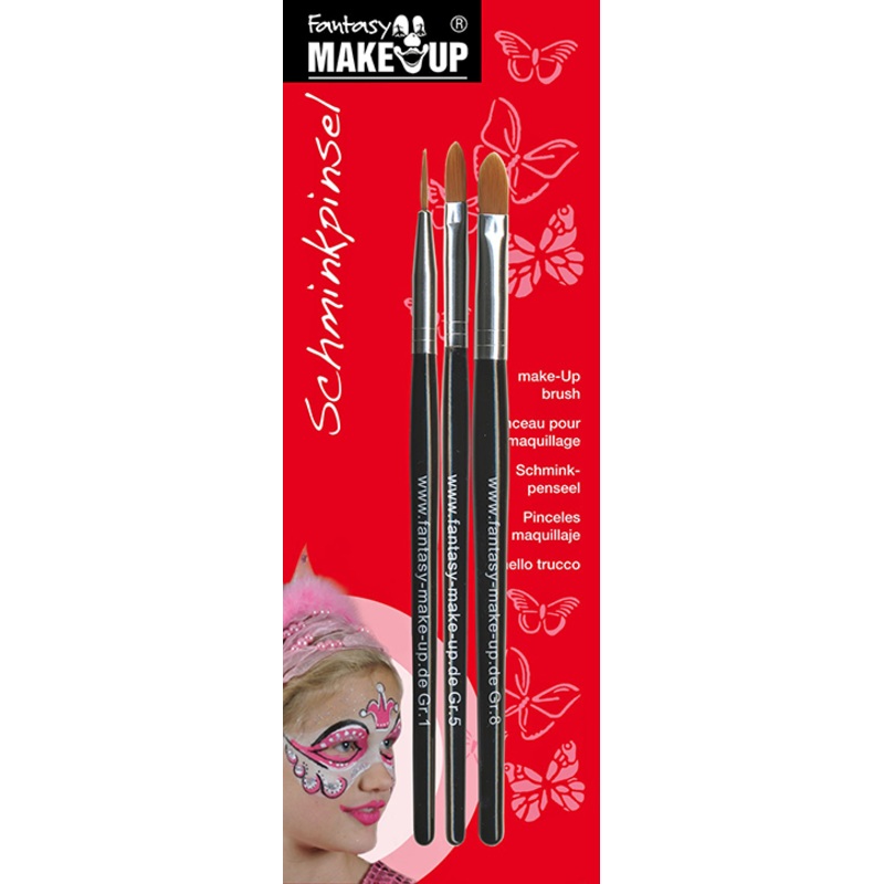 3-part make-up brush