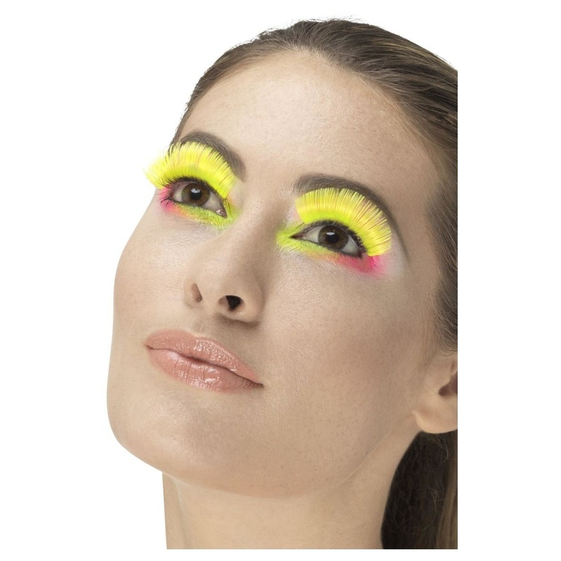 80s neon yellow eyelashes