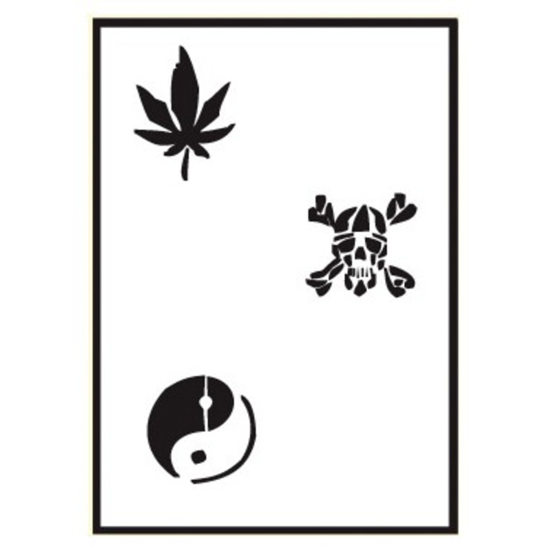 Airbrush stencils DIN A5 set 2