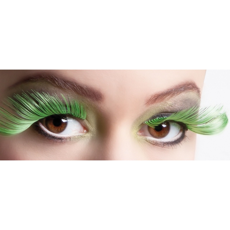 Black and green fairy eyelashes