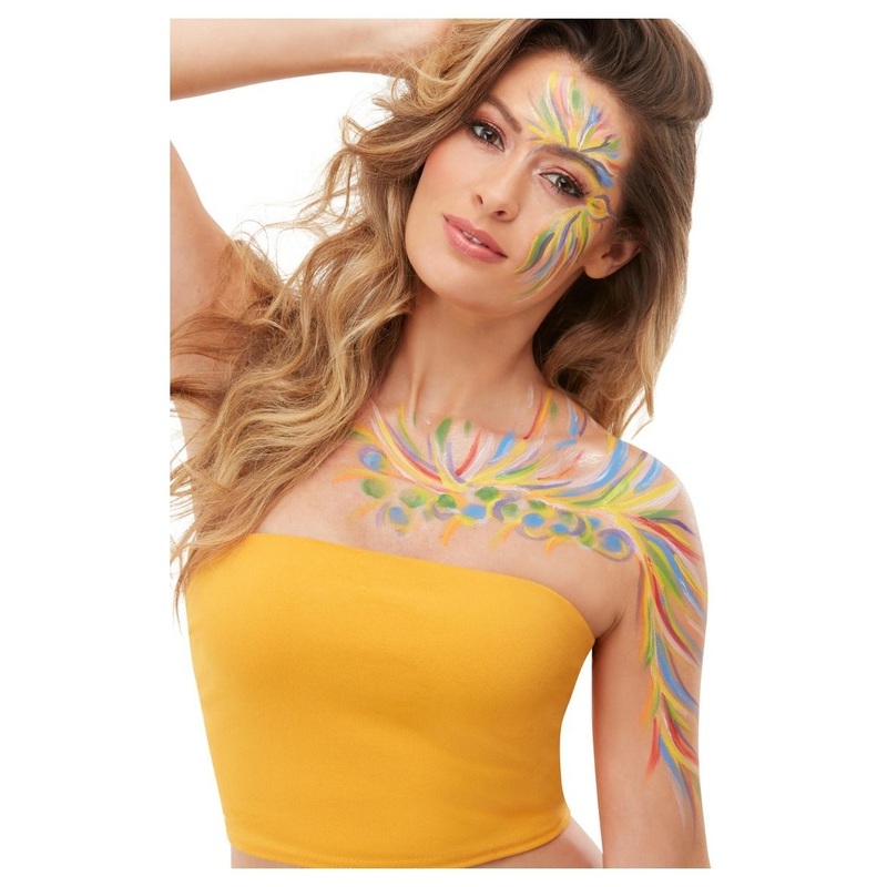 Colorful festival makeup set