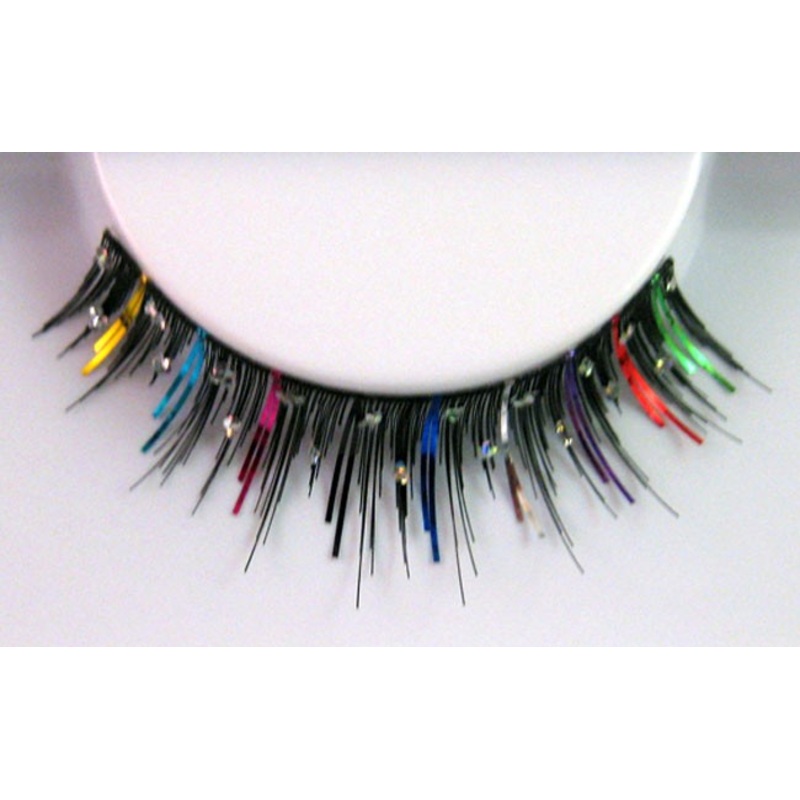 Colorful metallic eyelashes