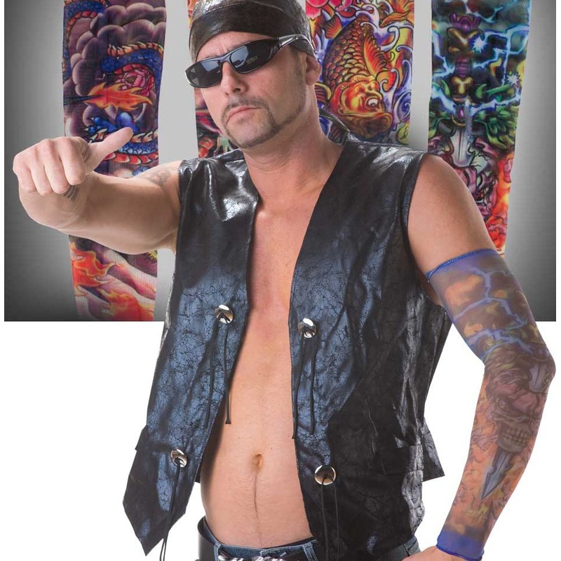 Colorful tattoo sleeves