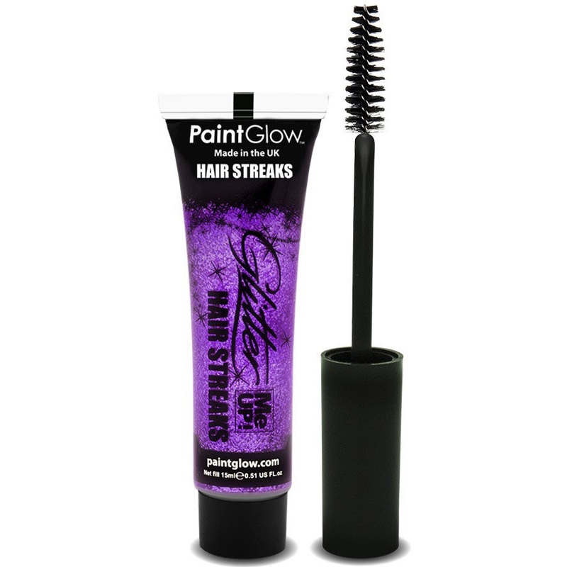 Fuchsia strands of hair glitter gel 15ml