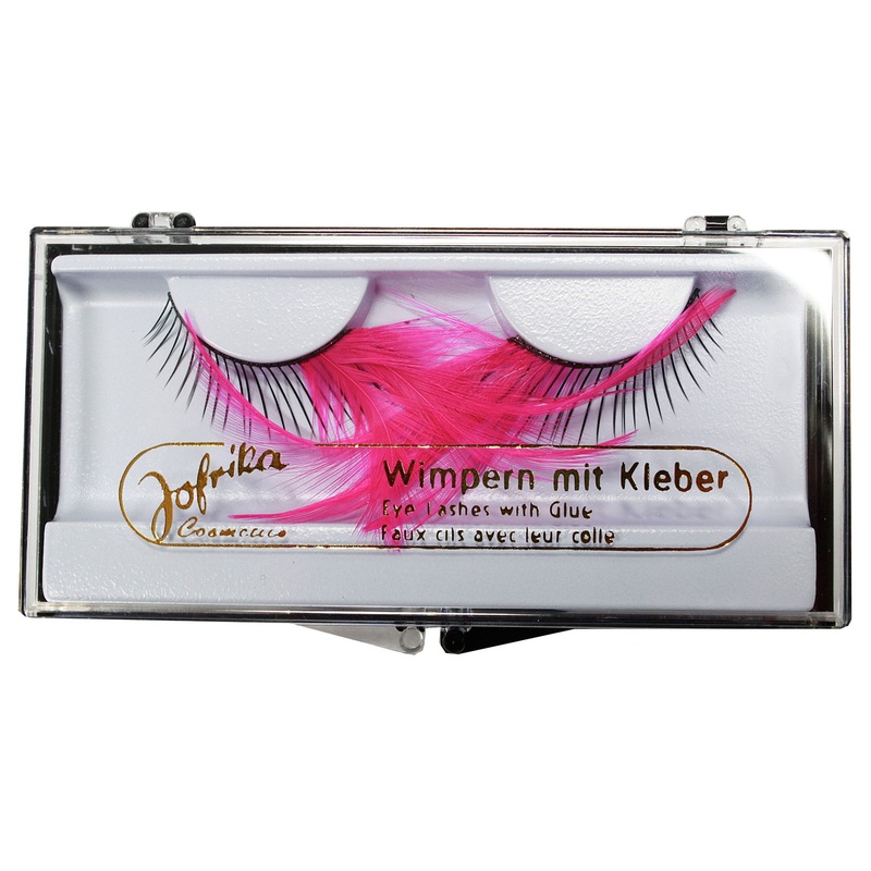 Giant feather lashes pink