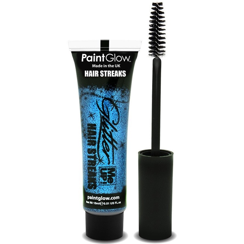 Glitter luminous hair gel blue
