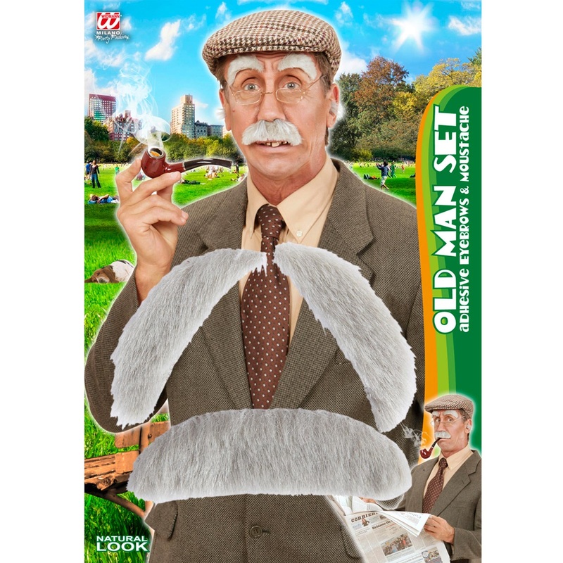 Grandpa Wilfried eyebrows and beard set