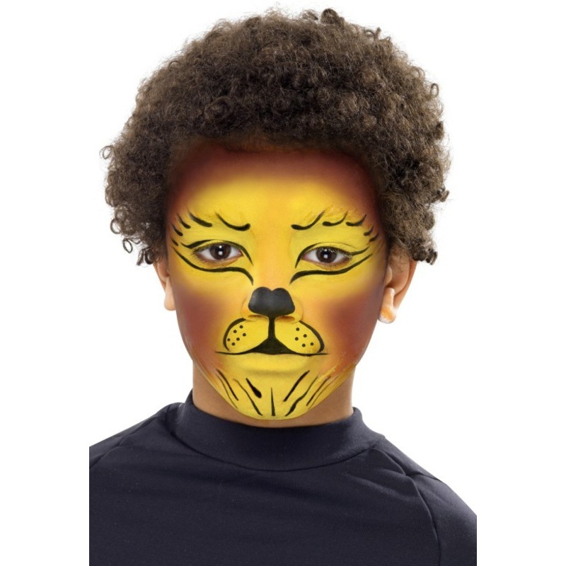 Lion tiger make-up paint set with instructions
