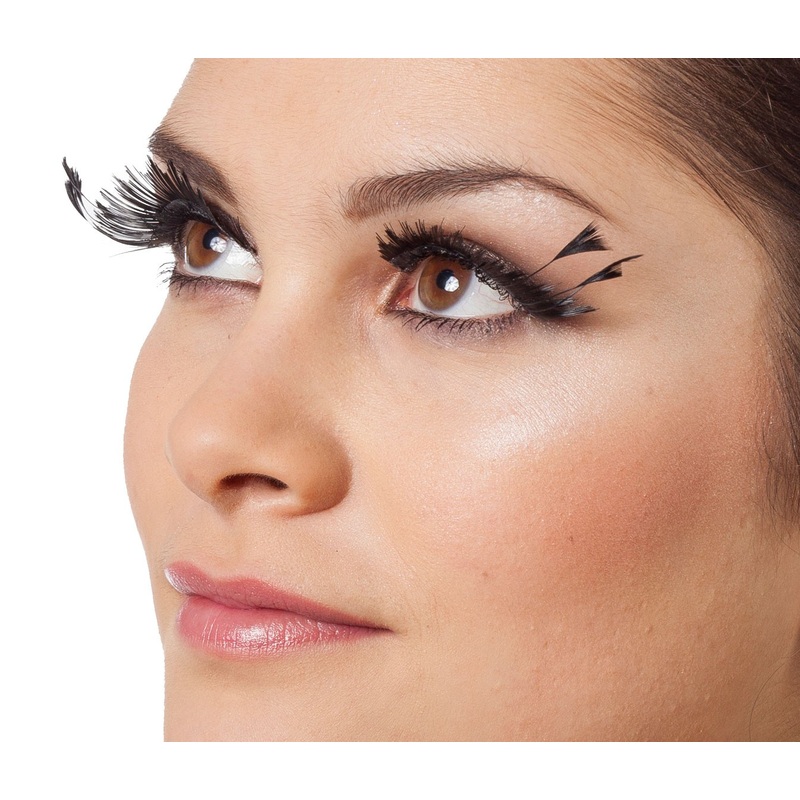 Magical feather eyelashes black