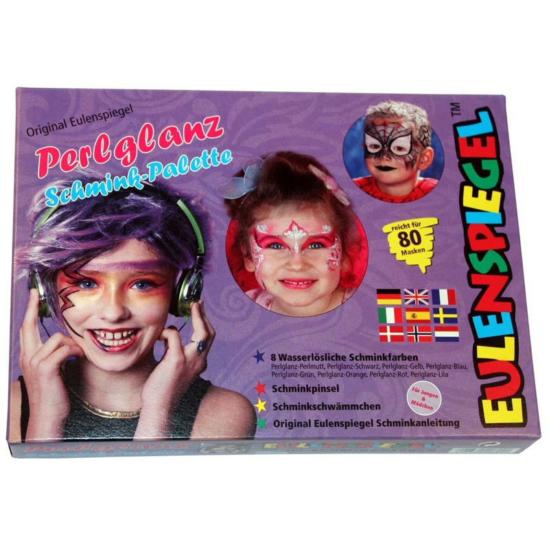 Make-up palette pearlescent with accessories